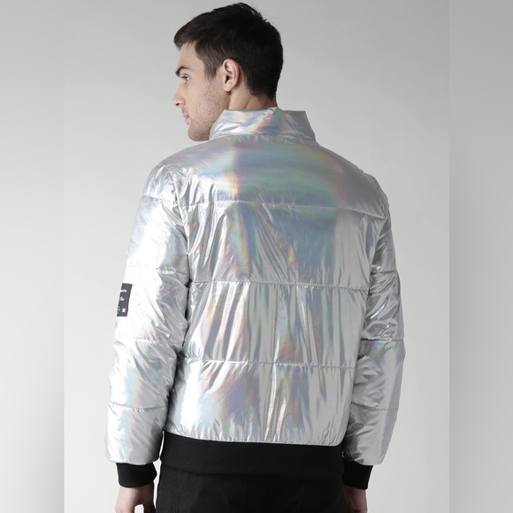 Forever 21 Metallic Puffer - Picture 3 of 7